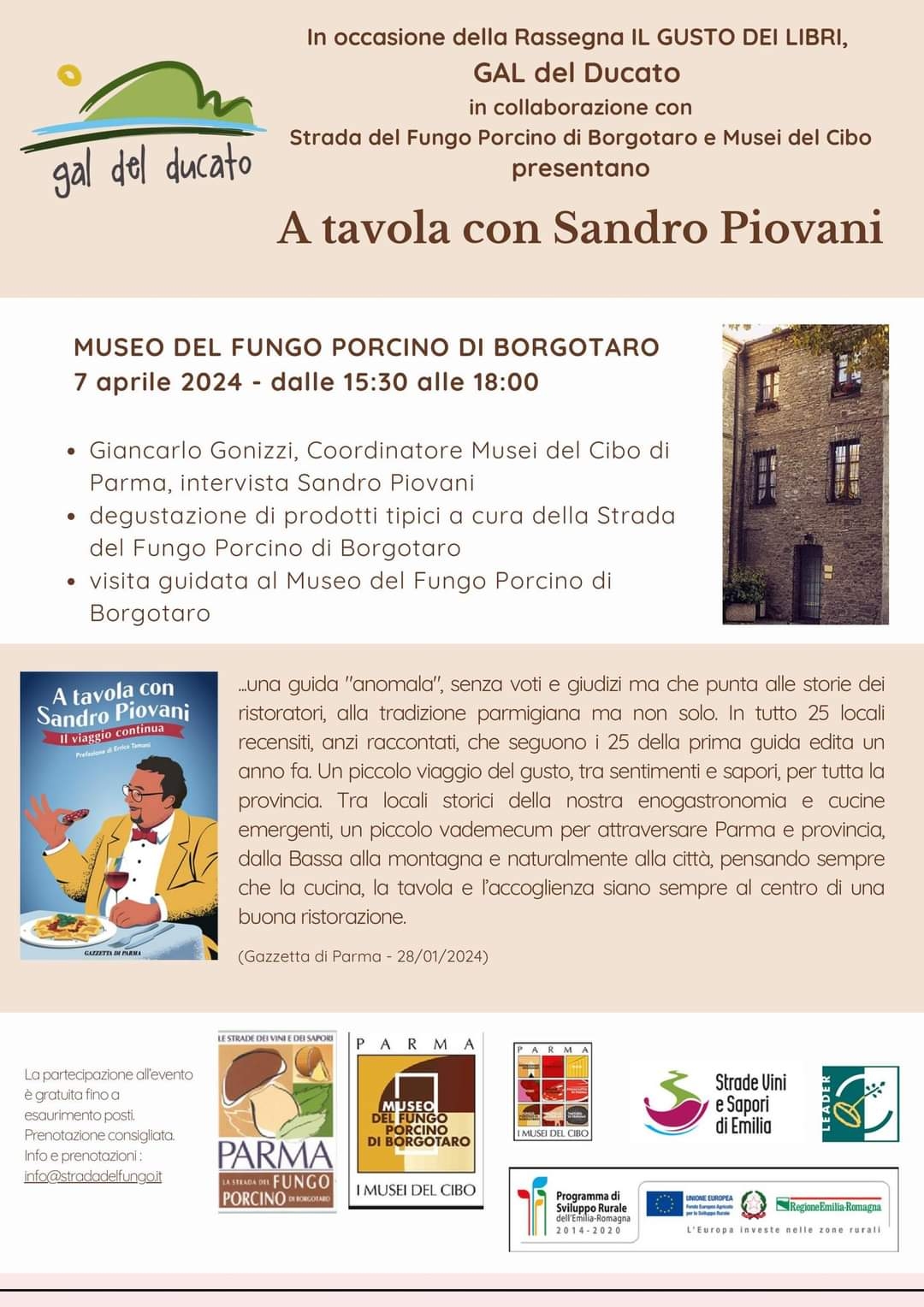 A tavola con Sandro Piovani