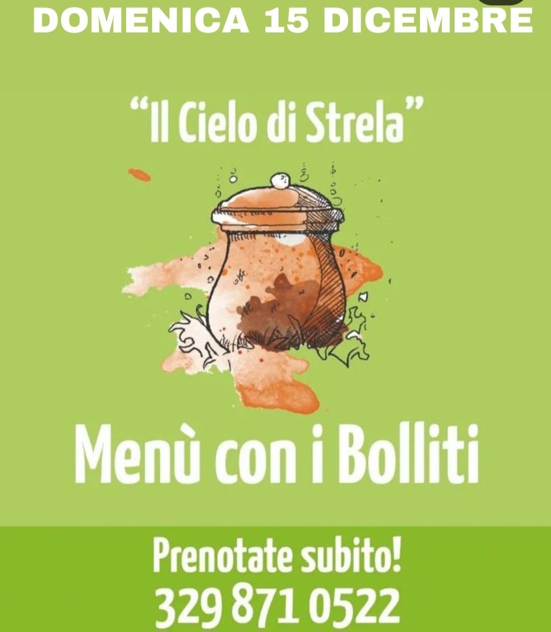 Menù con bolliti - Il Cielo di Strela