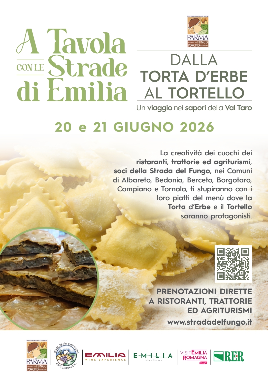 A Tavola con le Strade di Emilia - dalla torta d'erbe al tortello