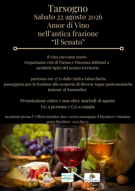 Amor diVino nell'antica frazione Il Senato, Tarsogno
